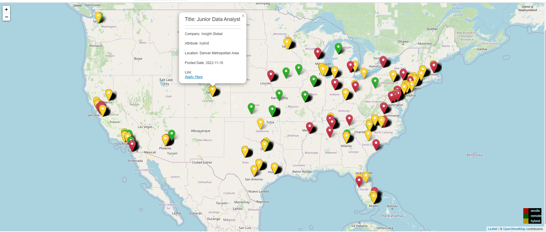 Job Posting Map